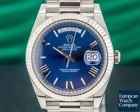 rolex president day date white gold|rolex presidential 40mm white gold.